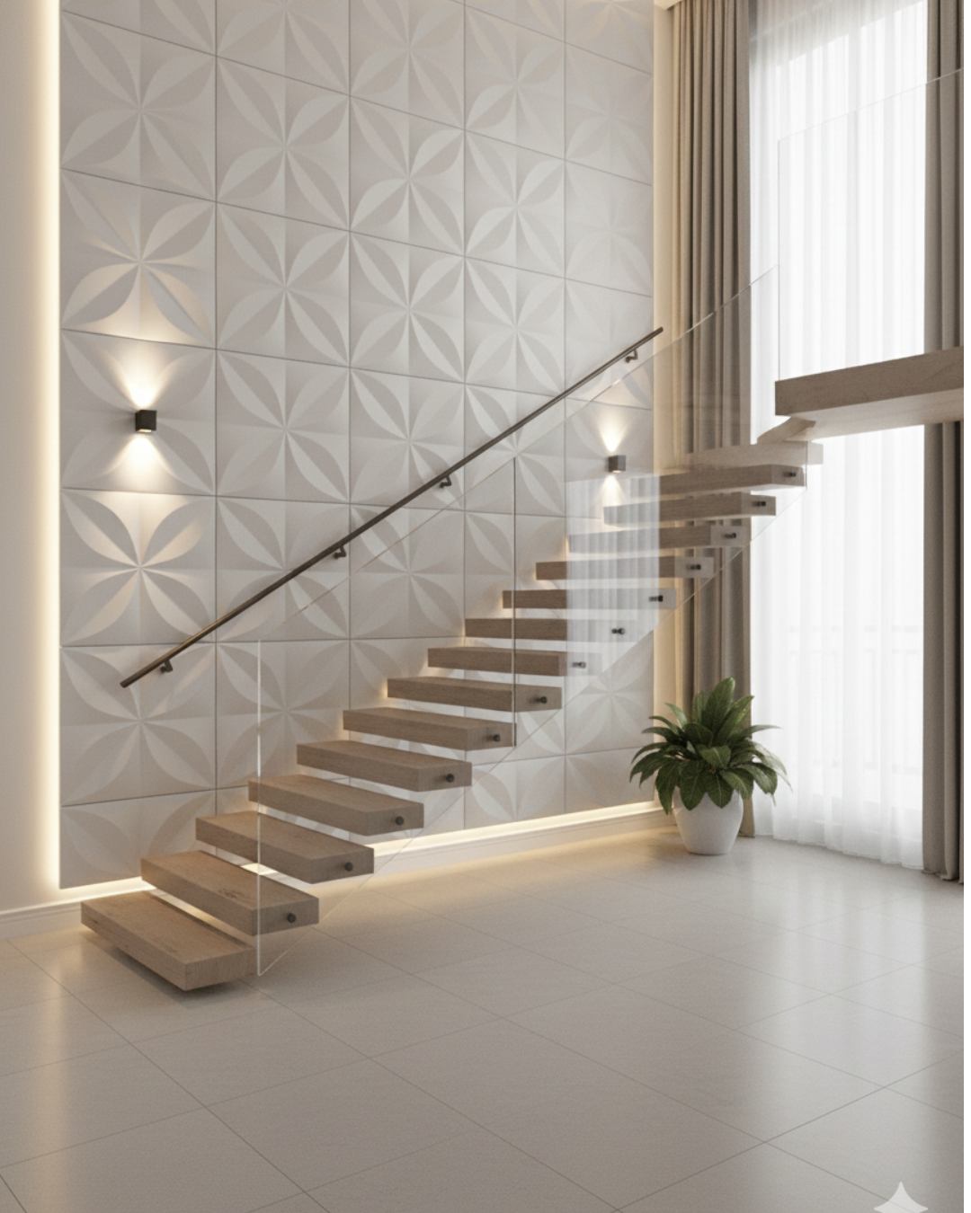 Molde ABS ref: LIFE de 39x39cm para pared 3 d en yeso o concreto