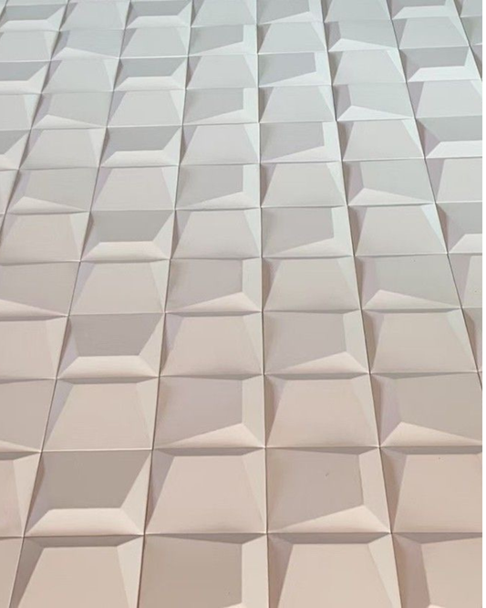 Molde ref. ELEGANCE de 39X39CM en ABS para fabricar pared 3D en yeso o concreto