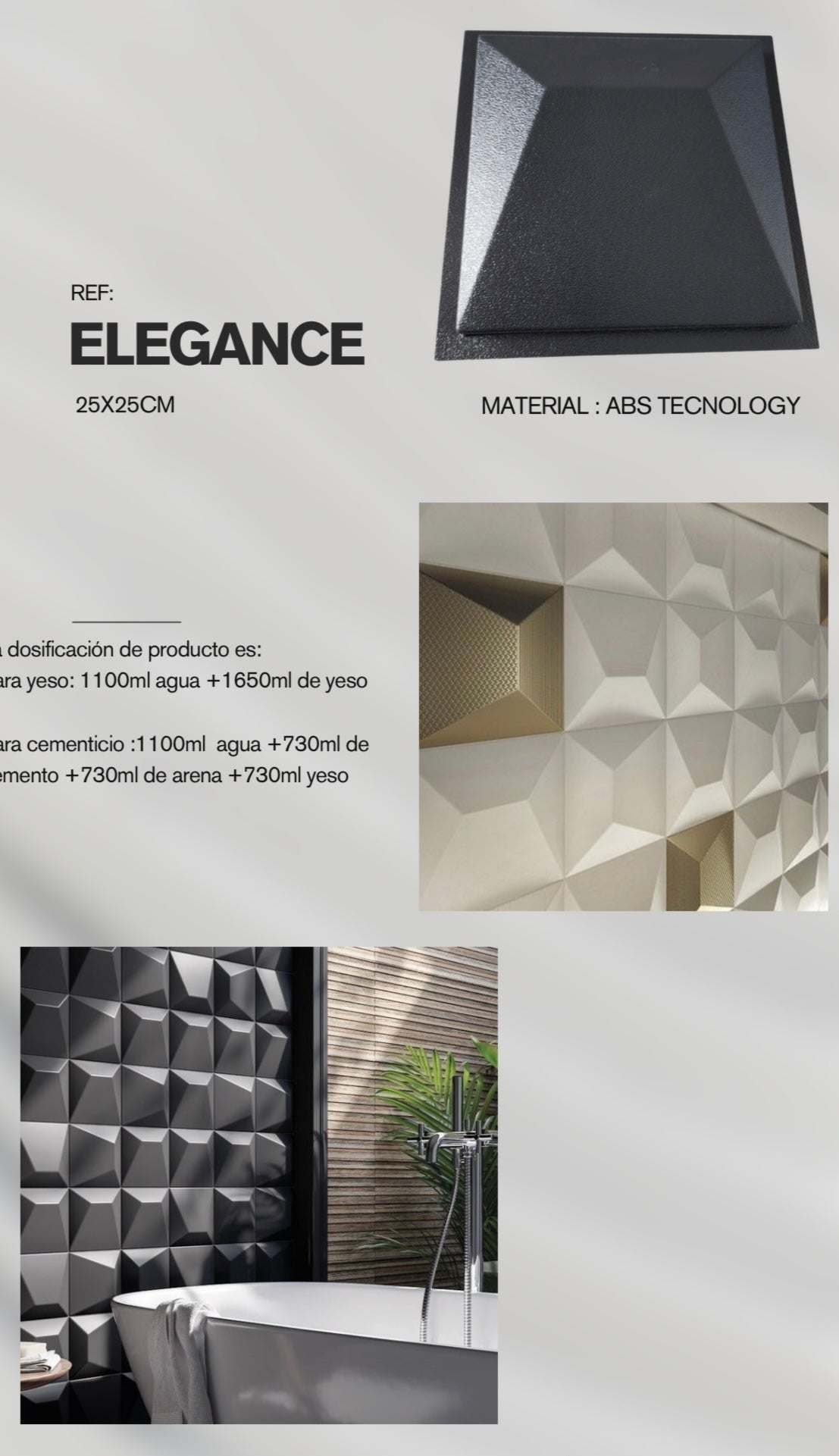 Molde ref. : elegante de 25x25cm hasta 700 copias