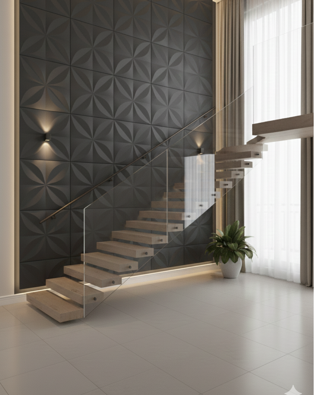 Molde ABS ref: LIFE  de 39x39cm para pared 3 d en yeso o concreto