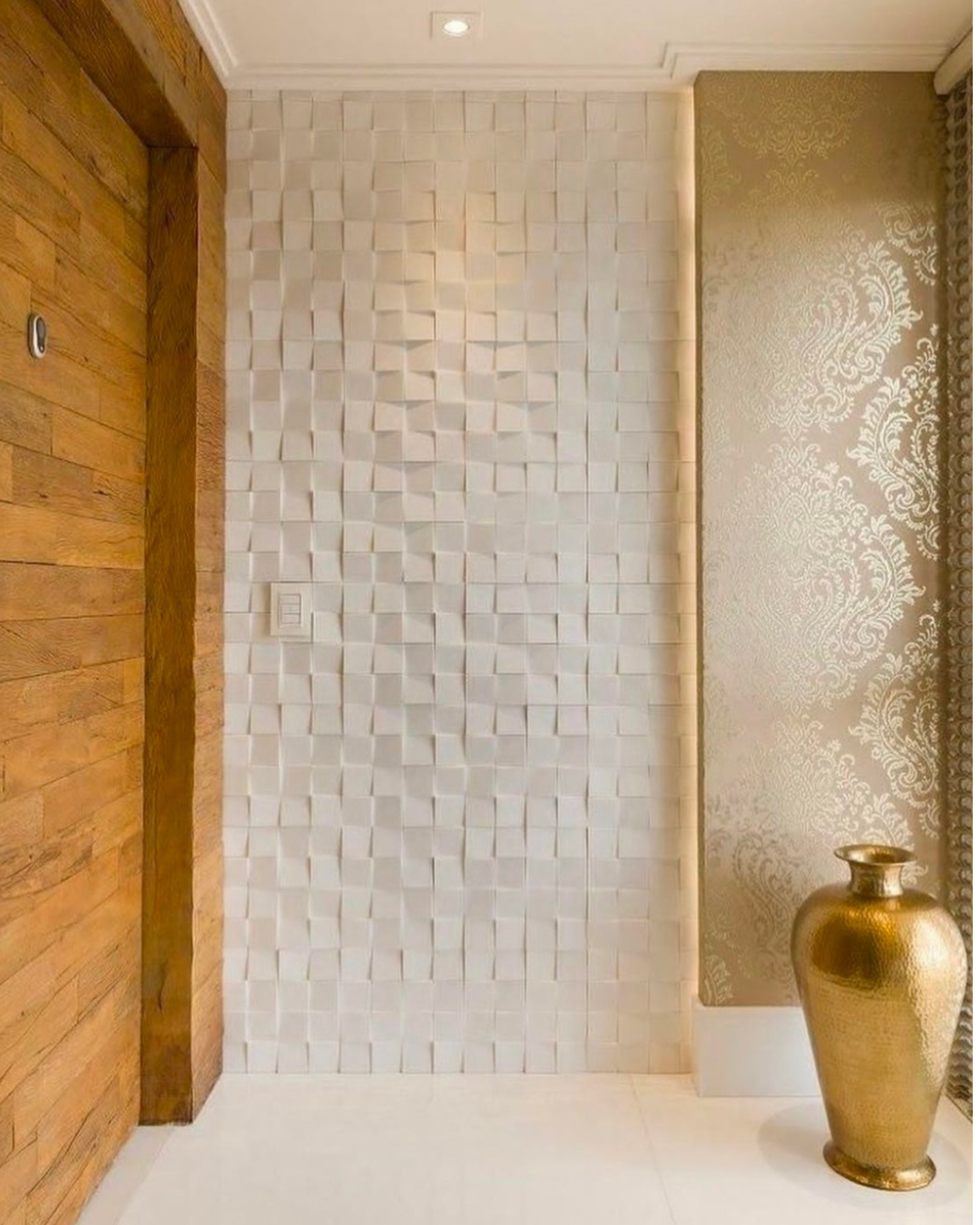 Molde ref. CUADROS DE 39X39cm en ABS para fabricar pared 3D en yeso o concreto
