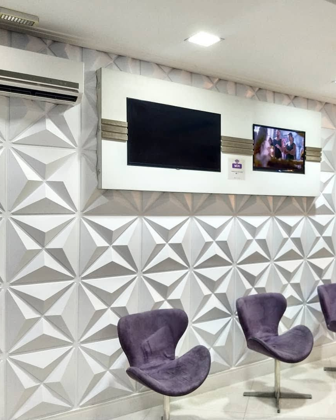 Molde ref. DIAMOND DE 35X35cm en ABS para fabricar pared 3D en yeso o concreto