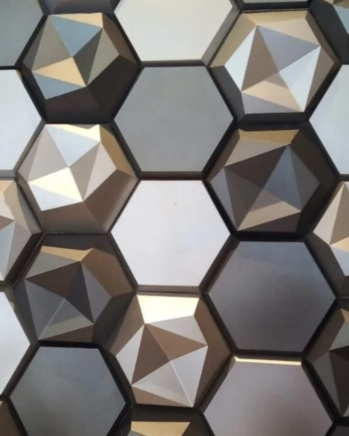 KIT DE 10 MOLDES PARA PARED 3D EN YESO O CONCRETO