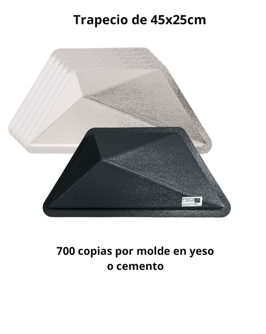 Molde ref: Trapecio de 45x25cm en ABS hasta 700 copias