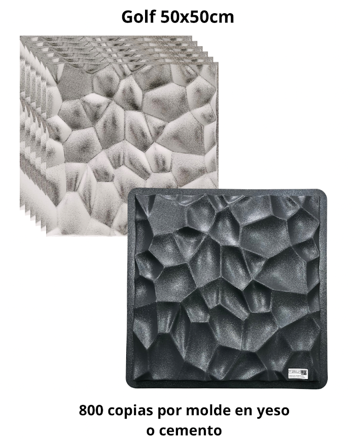 Molde ref: Golf de 50x50cm  hasta 800 copias (200 m2 de fabricación )